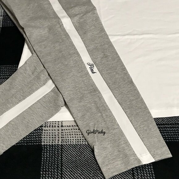 victoria secret PINK leggings OUTFIT WITH CAMPUS BLING TEE SIZE EXTRA LARGE - Picture 8 of 10